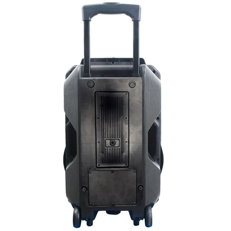 Parlante Portátil Telefunken 15' + Mic Inalámbrico + Control Negro Parlante Portátil Telefunken 15' + Mic Inalámbrico + Control Negro