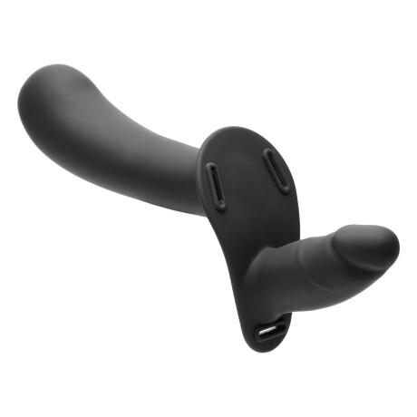 Arnes Vibrador Doble Dildo StrapU 28X Double Diva Negro