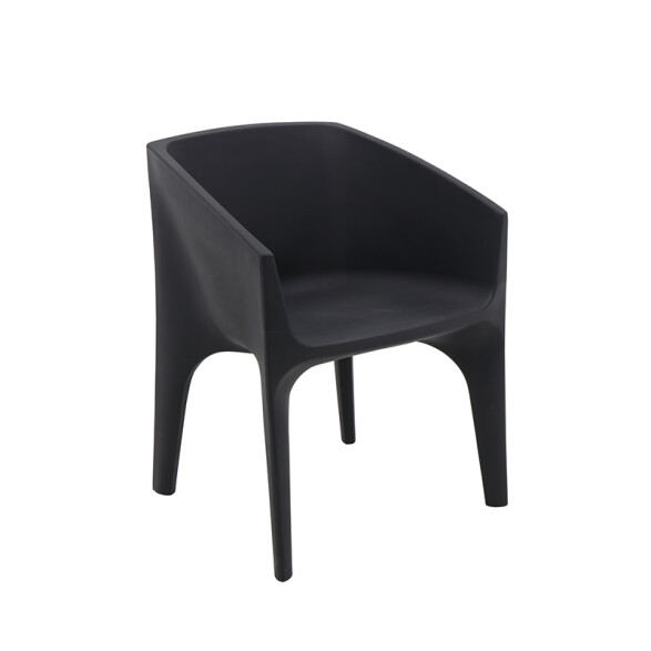 Sillón de polietileno "PACO" grafito -TRAMONTINA TD0700