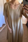 Vestido de rayón Beige