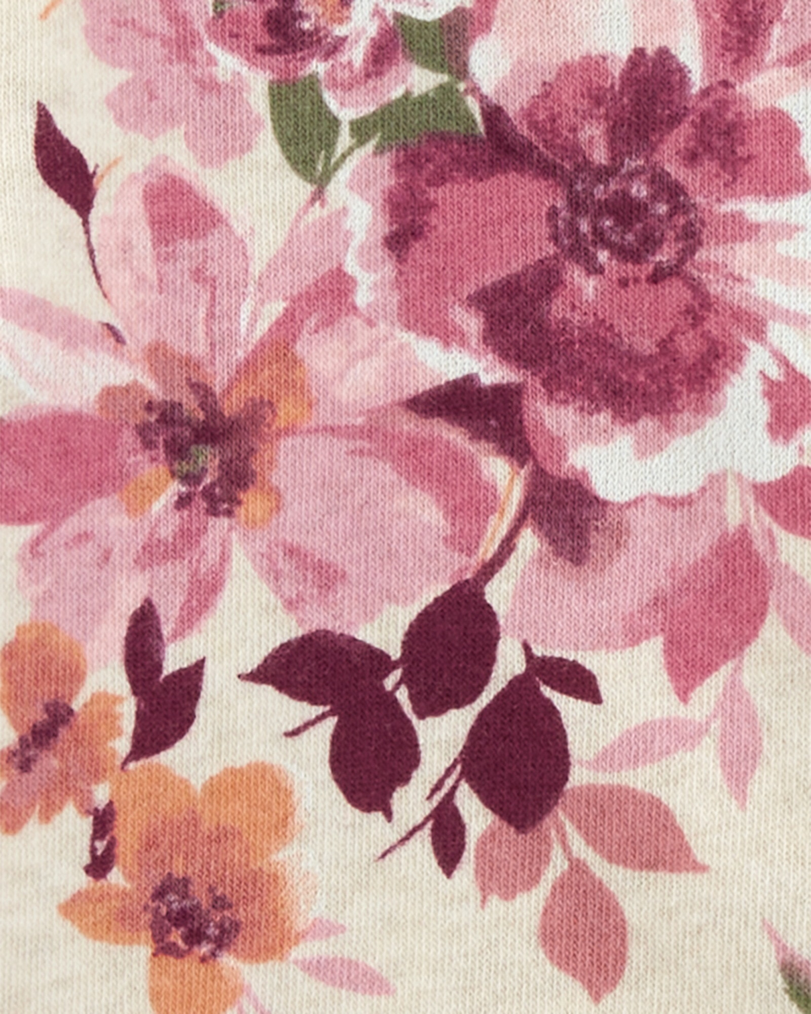 Campera de algodón con felpa, diseño floral. Talles 2-5T Campera de algodón con felpa, diseño floral. Talles 2-5T
