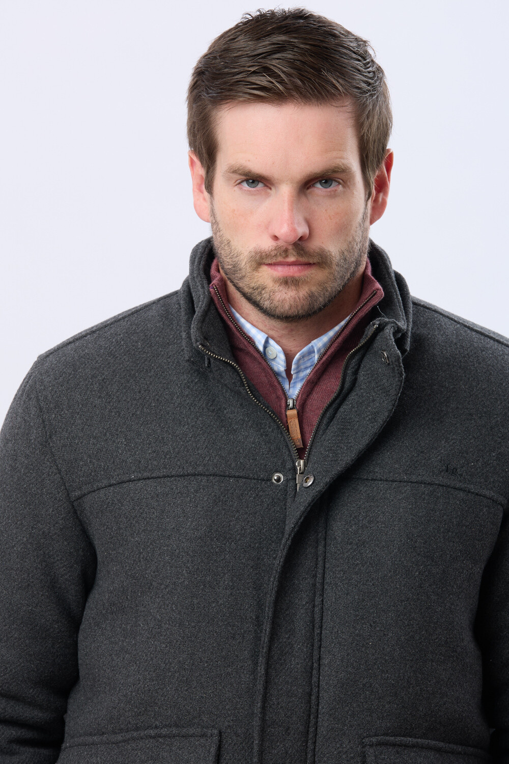 SACO DE PAÑO CON CAPUCHA Gris