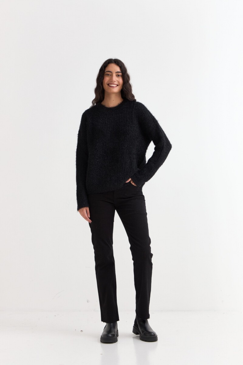 Sweater con lurex NEGRO