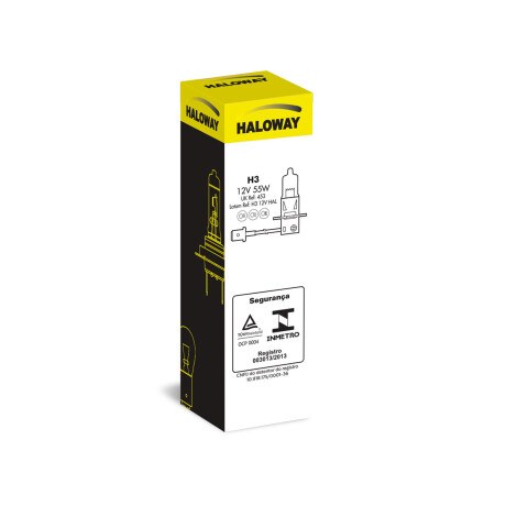 LAMPARA - HALOGENA H3 12V 55W PK22s =01658 HALOWAY LAMPARA - HALOGENA H3 12V 55W PK22s =01658 HALOWAY
