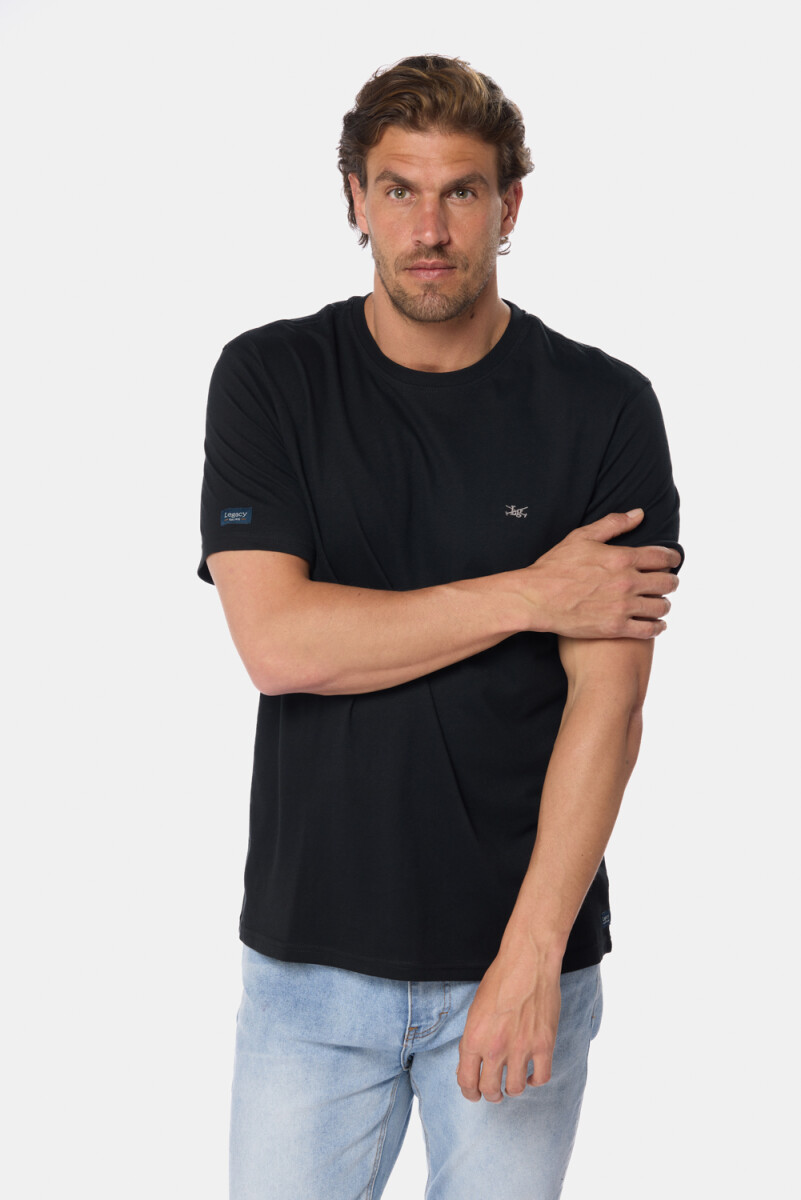 REMERA DE ALGODÓN - Negro 