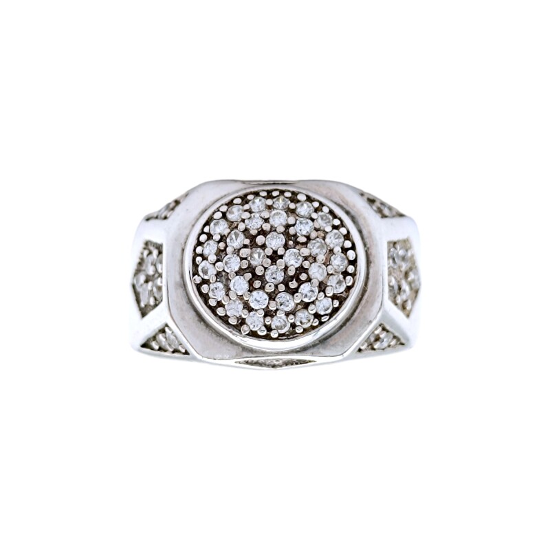 Anillo Geométrico-Plata 925-Piedra Zirconia-AN4429 conpiedra
