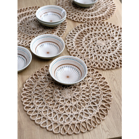 Mantel individual HVIDPIL Ø38 natural Natural