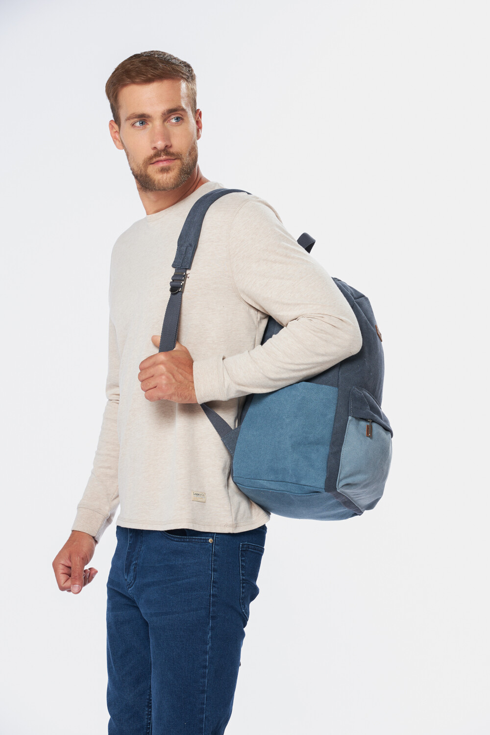 MOCHILA DE LONA Azul