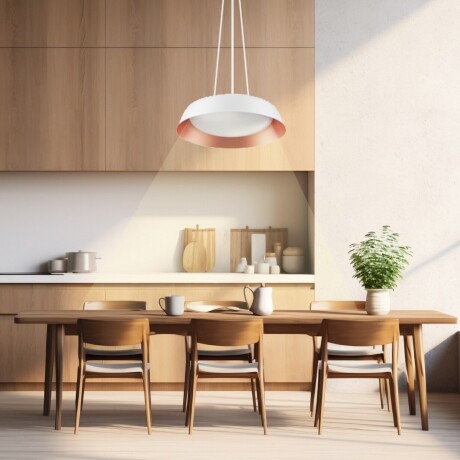 LUMINARIA COLGANTE DECORATIVA DIMERIZABLE HARLEY CCT 25W Luminaria Colgante Dimerizable Harley Blanca Cooper