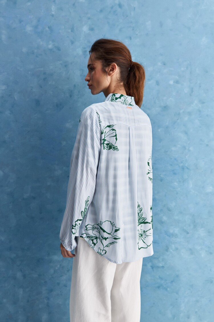 CAMISA SOGNO Celeste