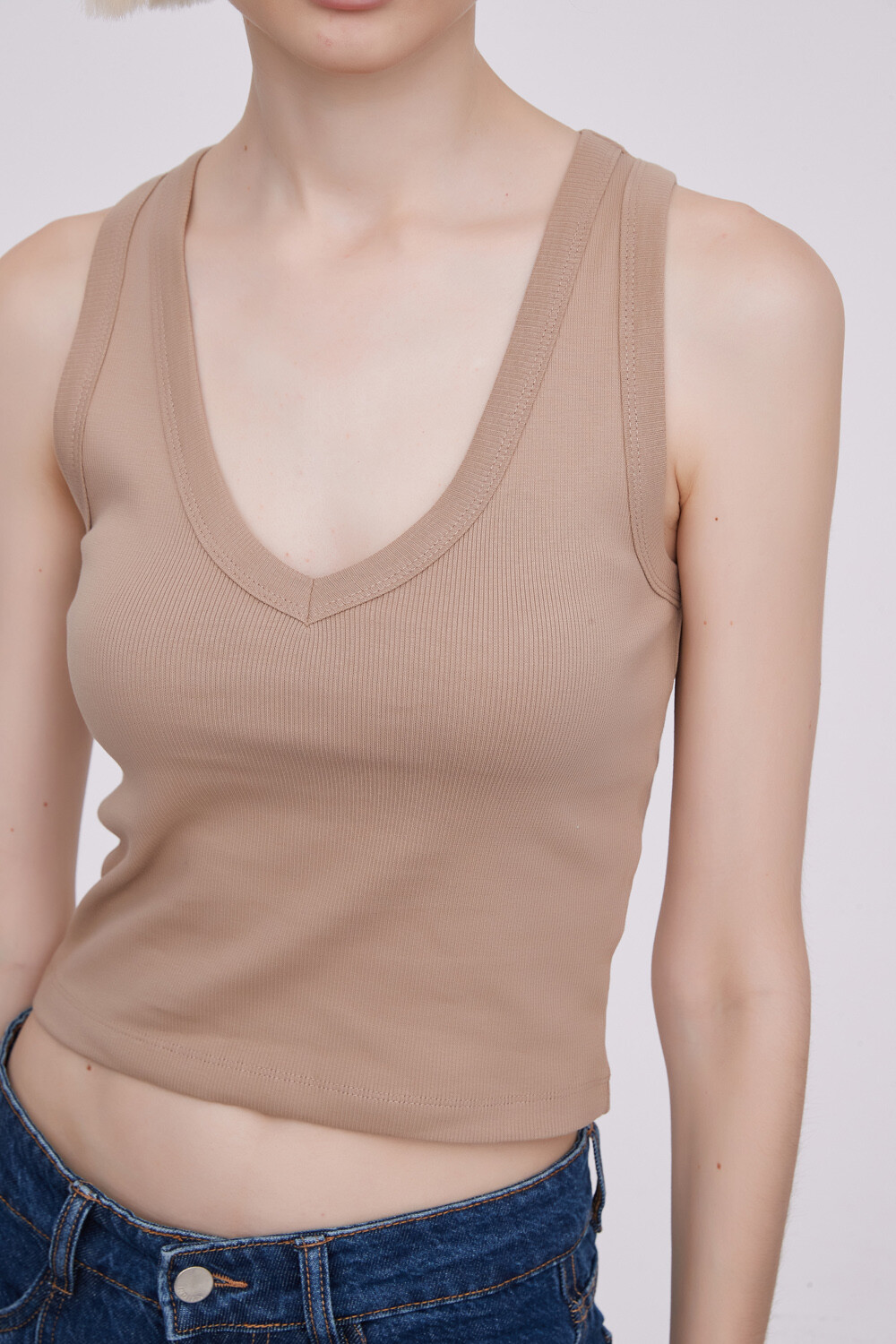 Musculosa Spitw Beige Oscuro