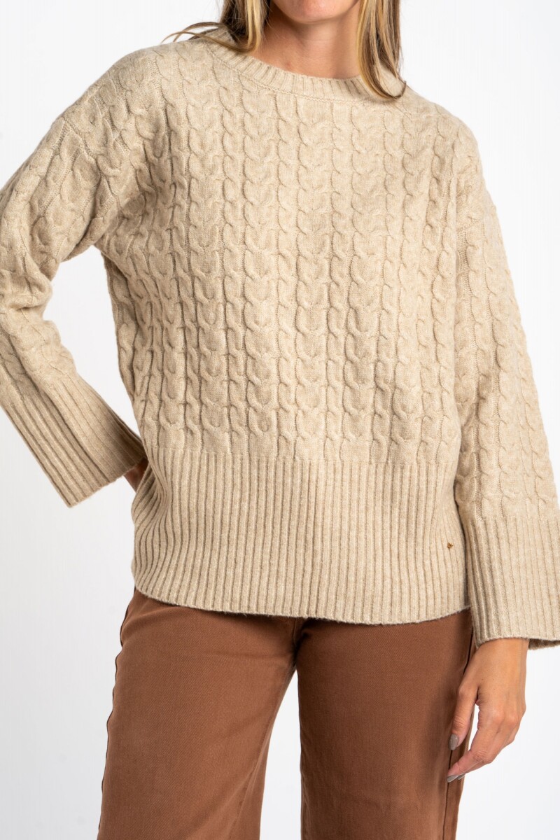 Sweater Textura - Beige Melange 