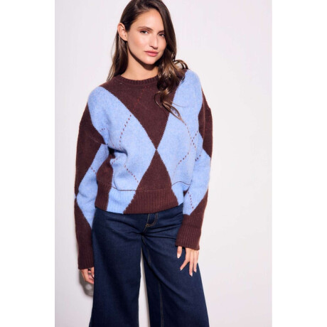 Sweater Rombos Azul