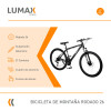 Bicicleta Montaña 26 Cuadro Aluminio Freno Disco 21 Cambios Negro
