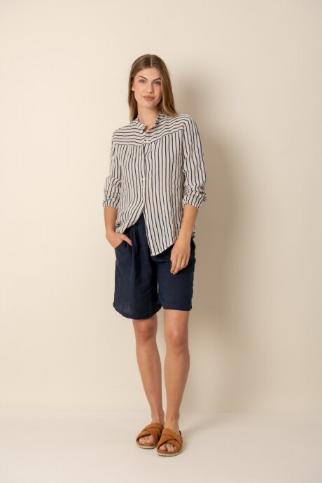Camisa de lino dama Beige