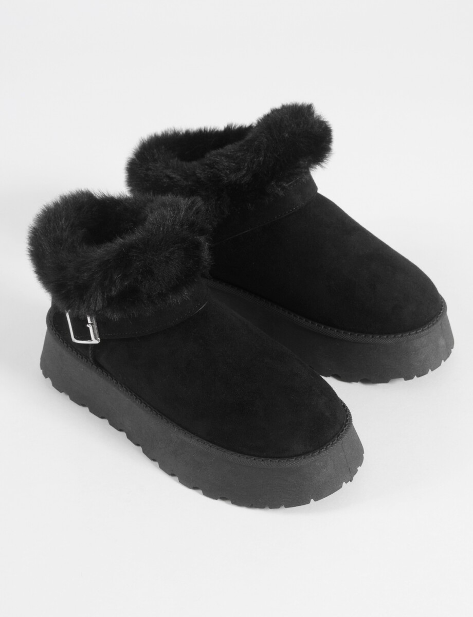 Bota corderito - negro 