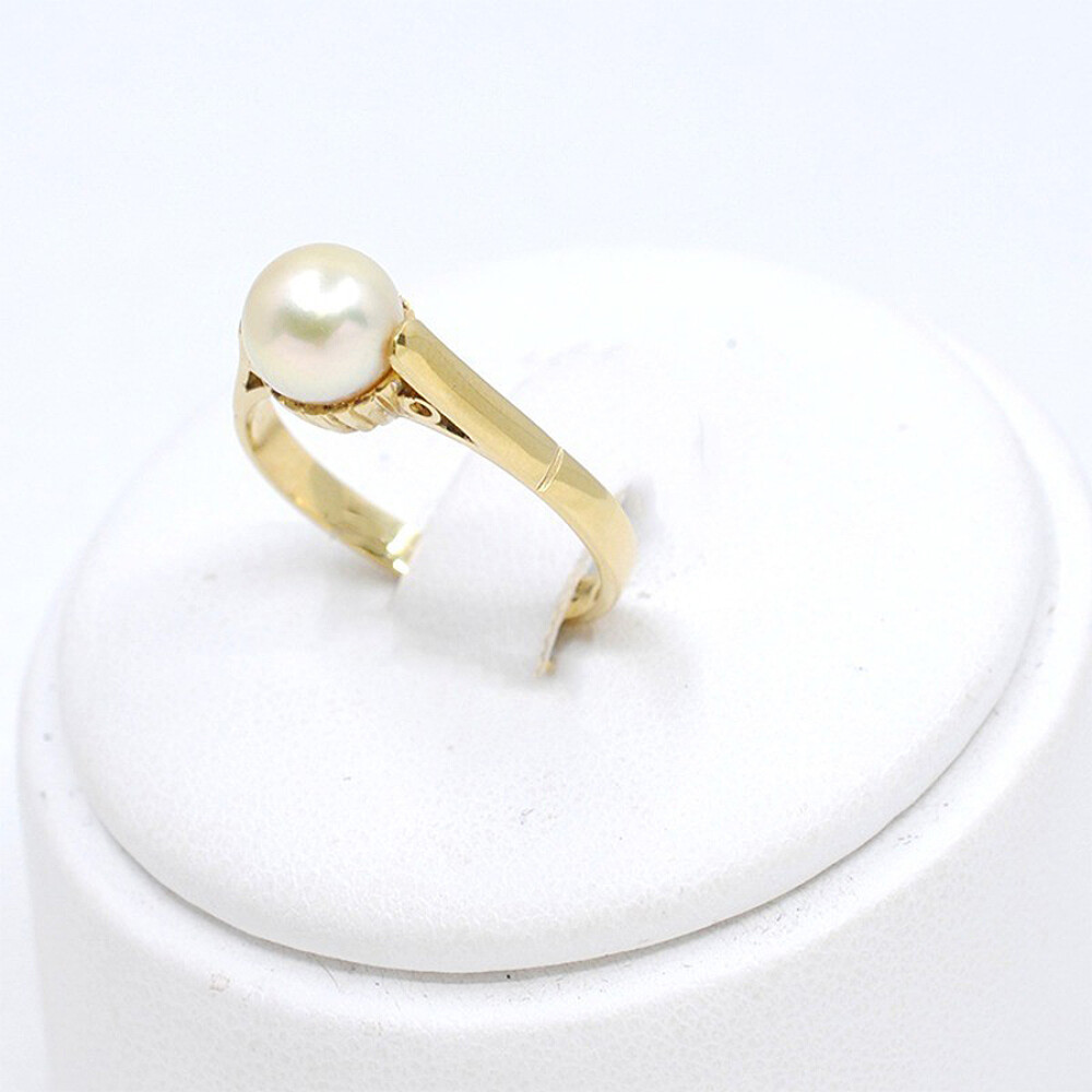Anillo En Oro 18K Y Perla Anillo En Oro 18K Y Perla