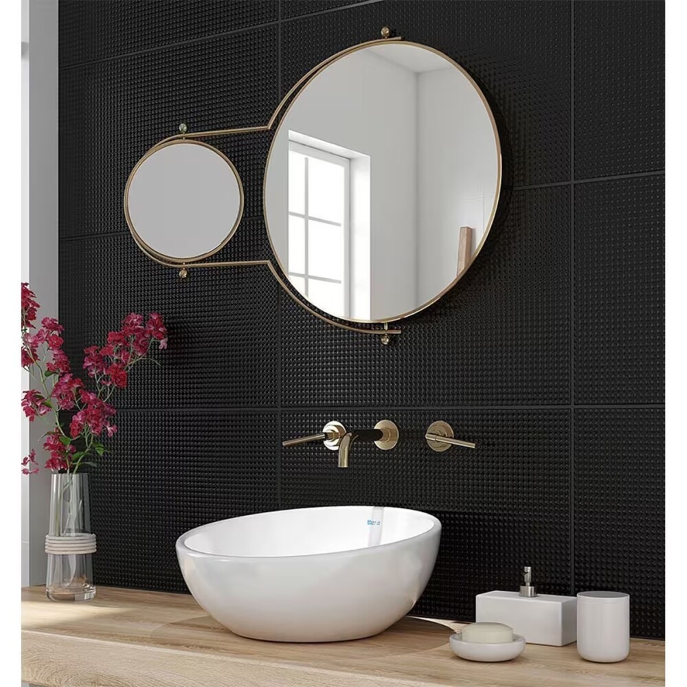 Cerámica de pared Elementus negro HD 34x60 cm Brillante Cerámica De Pared Elementus Negro Hd 34x60 Cm Brillante