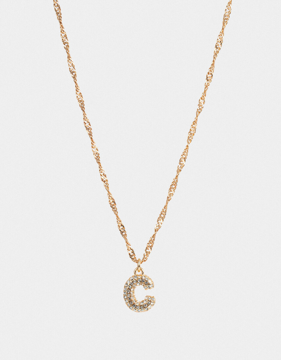 Cadena Corta Con Dije De Inicial 