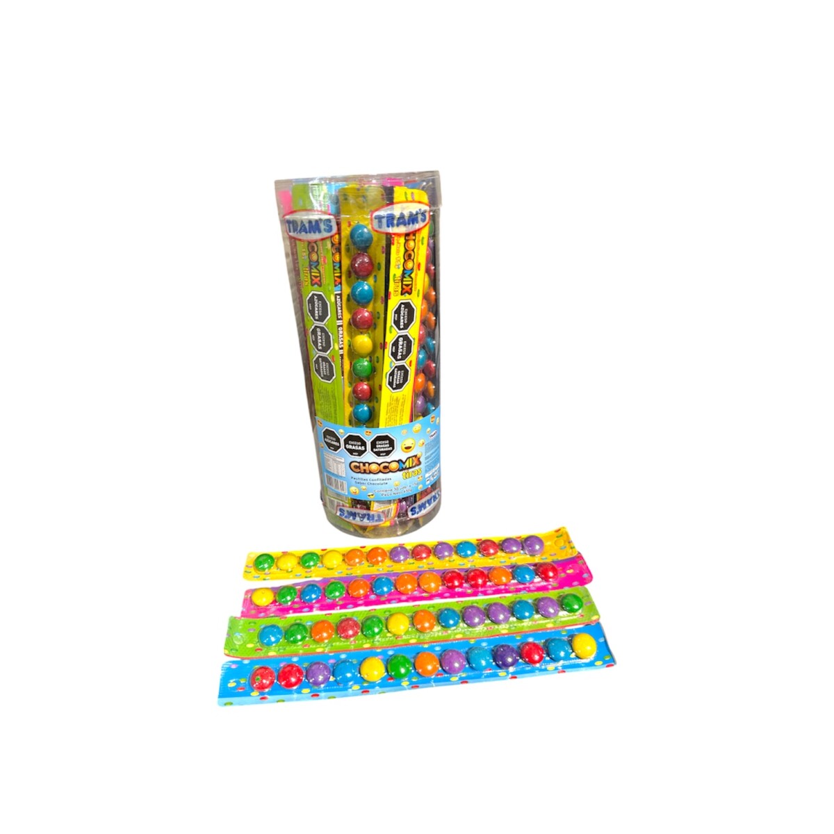 Pastilla Confitada Chocomix Tiras x 30 