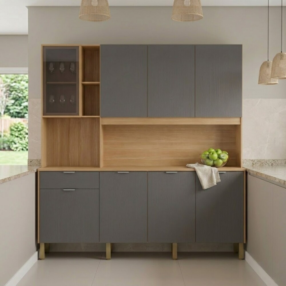 Kit mueble de cocina Nature Gris