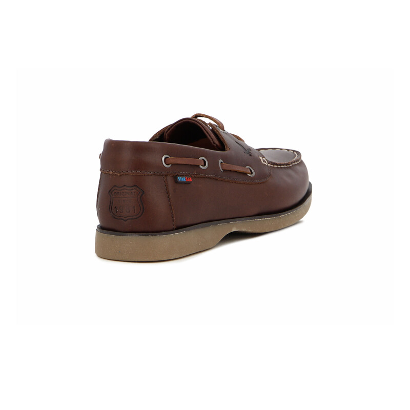 Starsax Hombre Nautico Acordonado Combinado Cafe