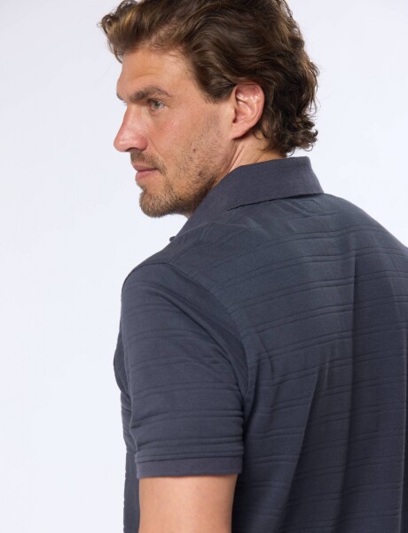 REMERA POLO LISA Azul
