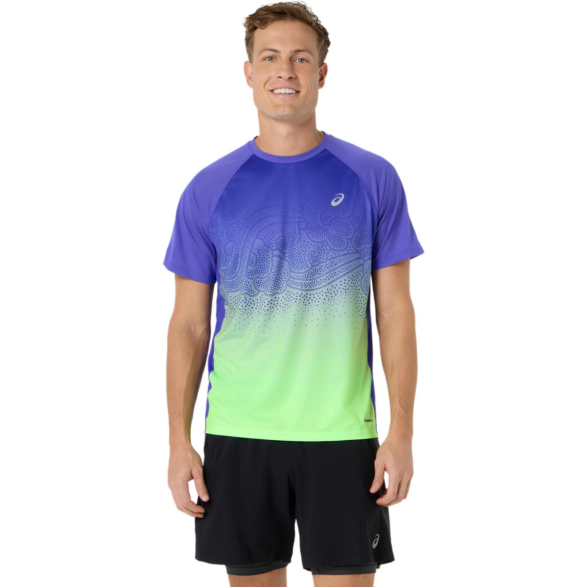 Polos Running Road Fade SS Top Hombre 