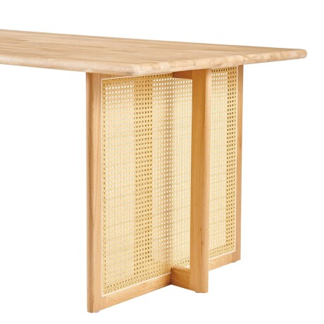 MESA DE COMEDOR RATTAN-Y-MADERA NATURAL-BEIGE BRISA