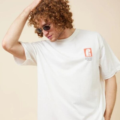 Remera Hombre M/C Alg.C/Estam.E/Espal. Rusty Blanco