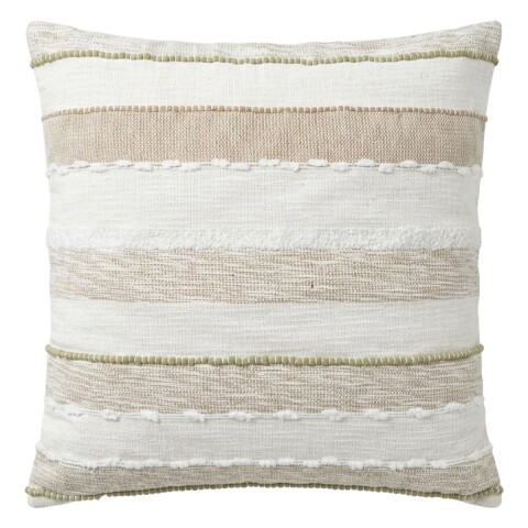 COJIN CUAD BEIGE COMB 60X60CM Unica