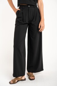 Pantalón Wide Leg Negro