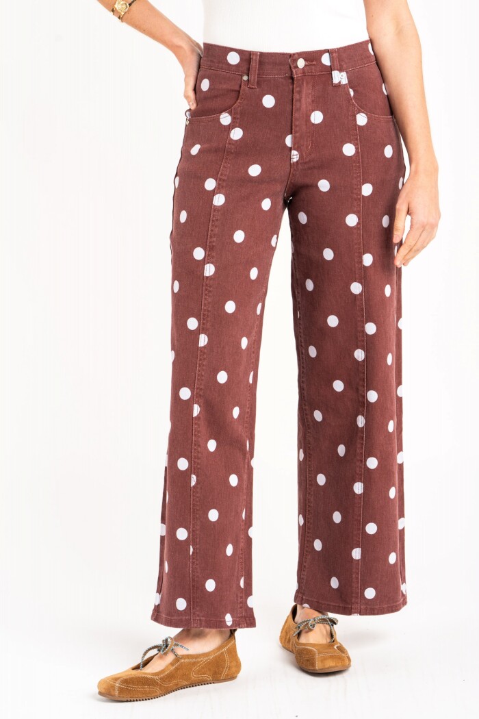 Jean Print Lunares Rojo