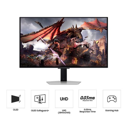 Monitor Samsung Odyssey 32"OLED G8 4K 240HZ 0,03MS 001