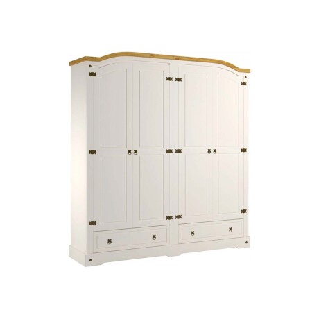 PLACARD ROPERO 4 PUERTAS MDF-Y-MADERA NATURAL-BEIGE SMILE