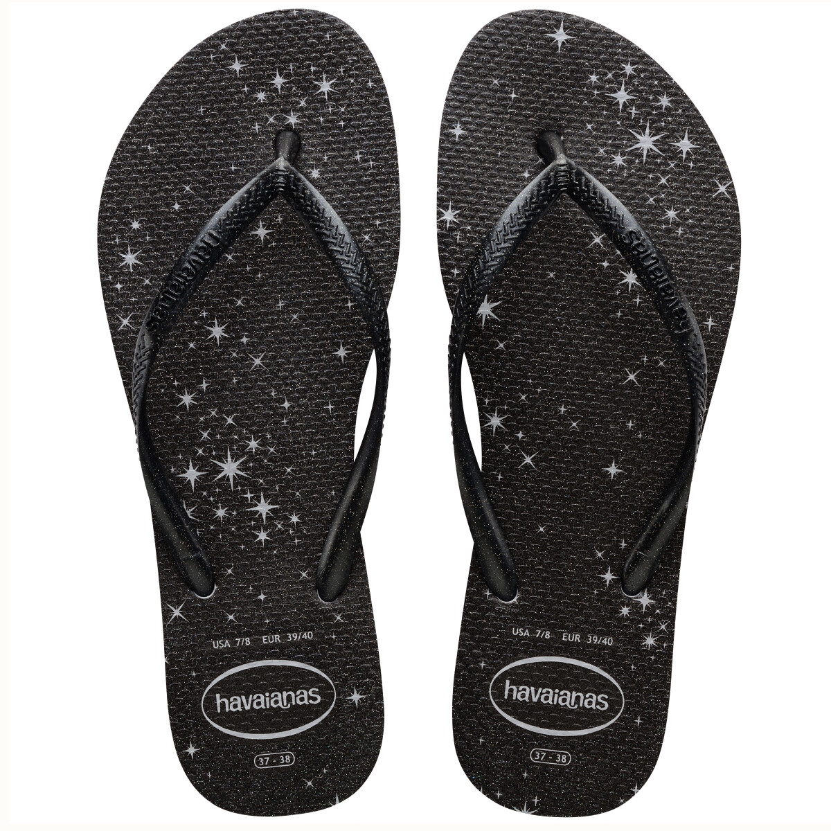 Sandalias de Mujer Havaianas Slim Gloss - Gris - Gris 