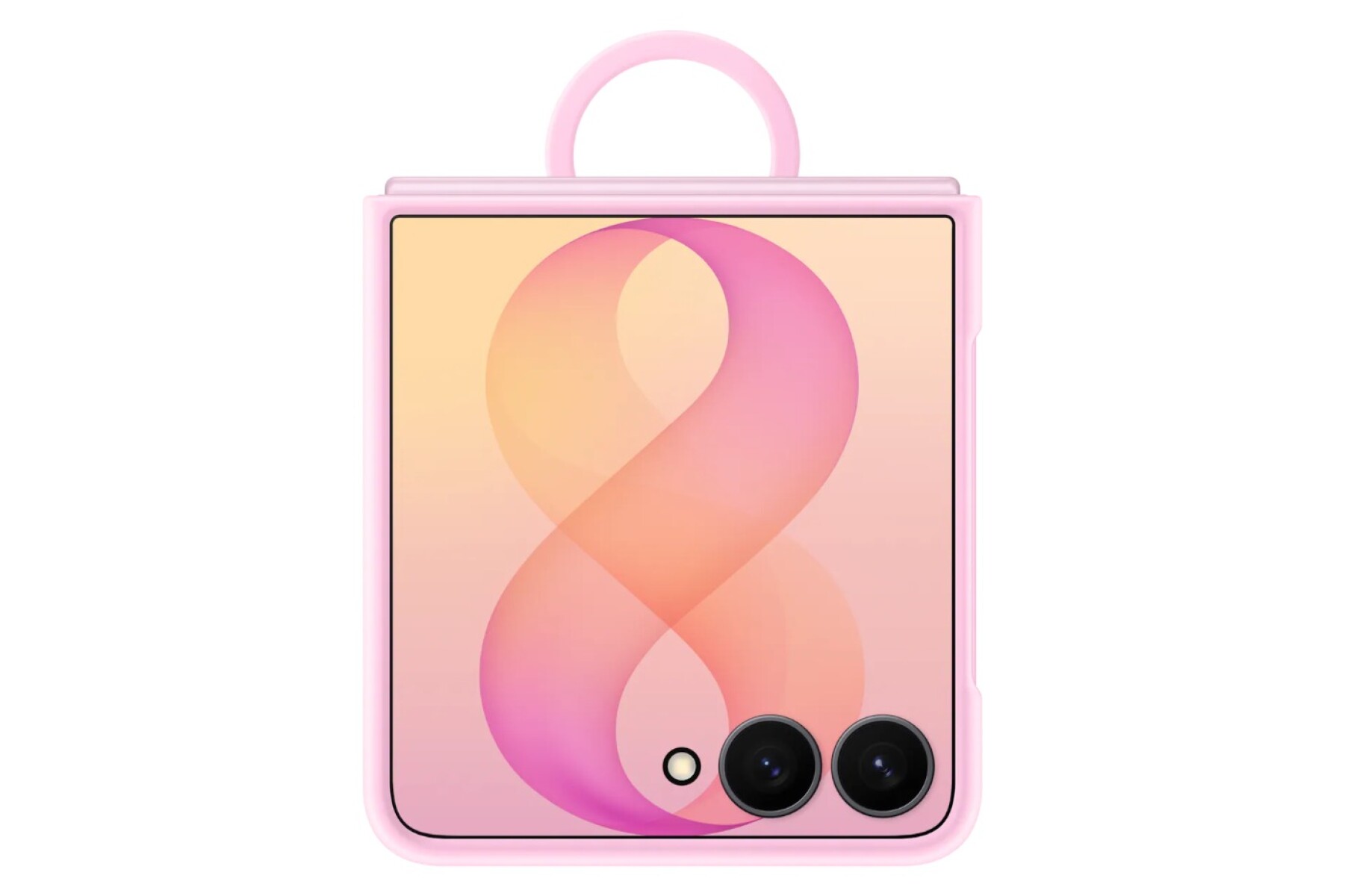 Galaxy Z Flip8 Ring Case Silicone - Pink 