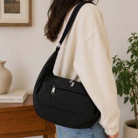 Riñonera grande para viaje Negro