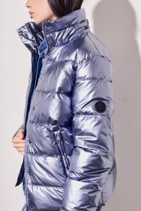 Campera Engomada Water Repellent Celeste