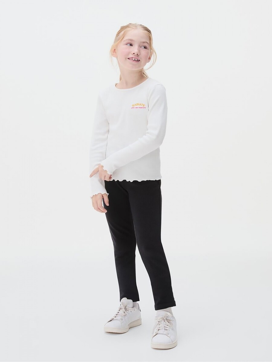 CALZA BÁSICA INFANTIL - NEGRO 