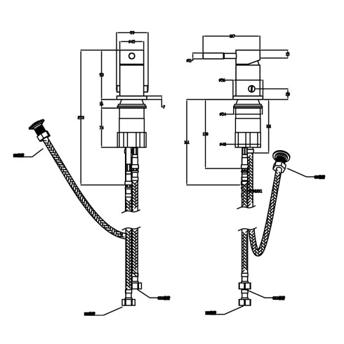 Griferia BIDET CON TRANSFERENCIA Brushed Nickel 000