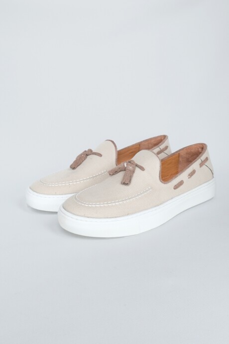 Zapato Slip On Lona Arena