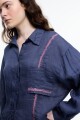 CAMISA MANGA LARGA Azul