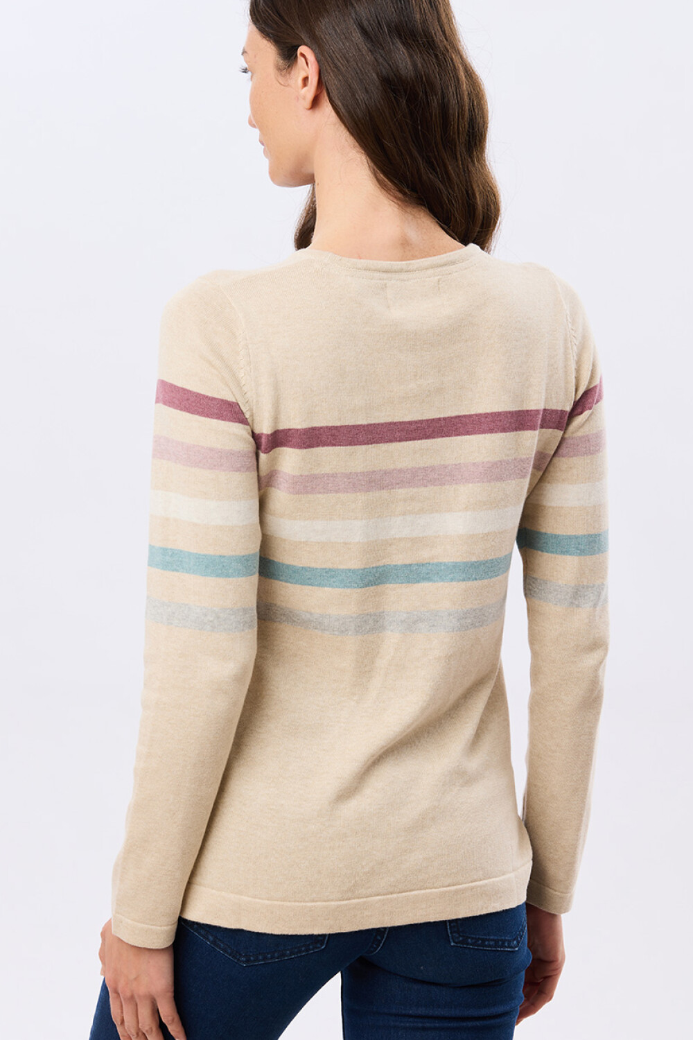 BUZO TEJIDO RAYADO Beige