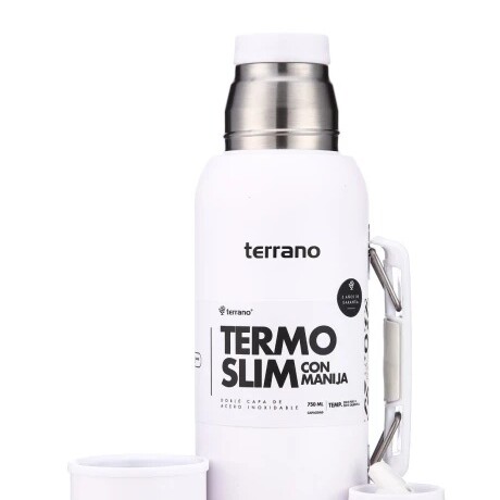 Termo Terrano Slim 750ML Base de Silicona BLANCO