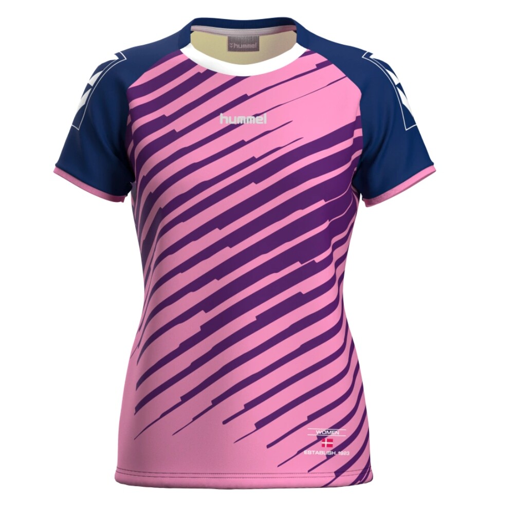 REMERA SUBLIMADA MUJER NOVARA ROSA AZUL