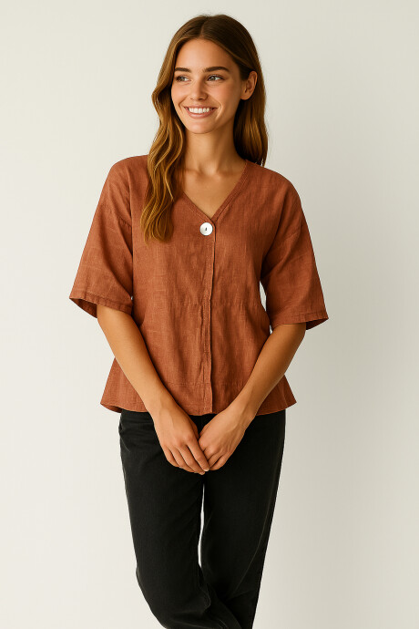 Blusa Andaluz Terracota