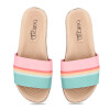 Beira Rio Sandalia Casualtira Ancha Suela Baja Multicolor-rosa Claro