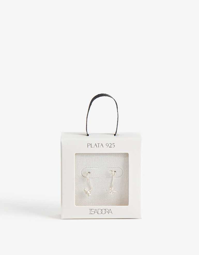 Aros Pasantes Strass Aros Pasantes Plata 925 - Plateado