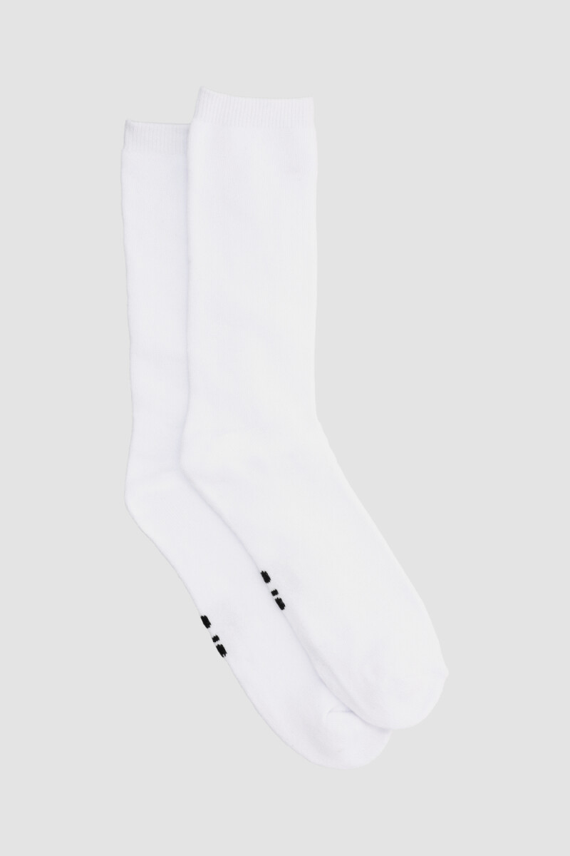 Pack x2 medias full terry - Blanco 